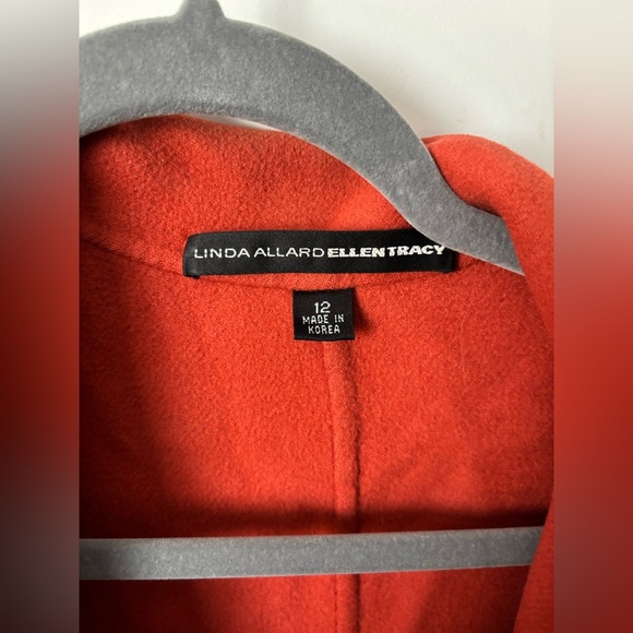 Ellen Tracy | 100% Wool Burnt Orange Sweater/Jacket | Size 12 - Picture 4 of 10